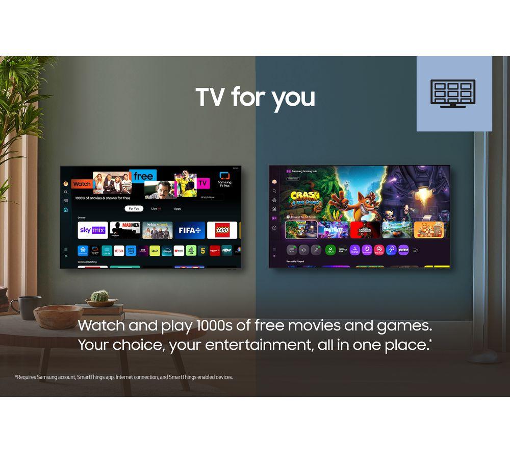 SAMSUNG The Serif QE50LS01DAUXXU 50" Smart 4K Ultra HD HDR QLED TV with Bixby & Amazon Alexa - Cloud White image number 9 of 12