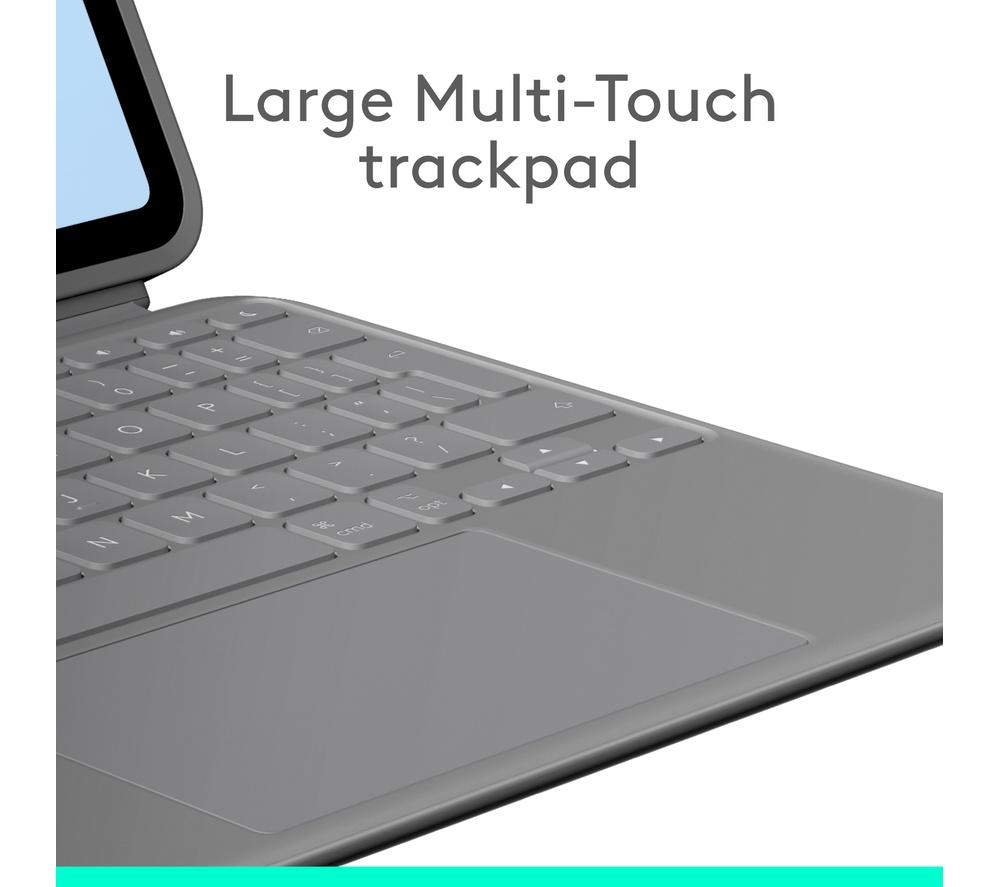 LOGITECH Combo Touch 11" iPad Pro (M4 & M5) Keyboard Folio - Graphite image number 4 of 9