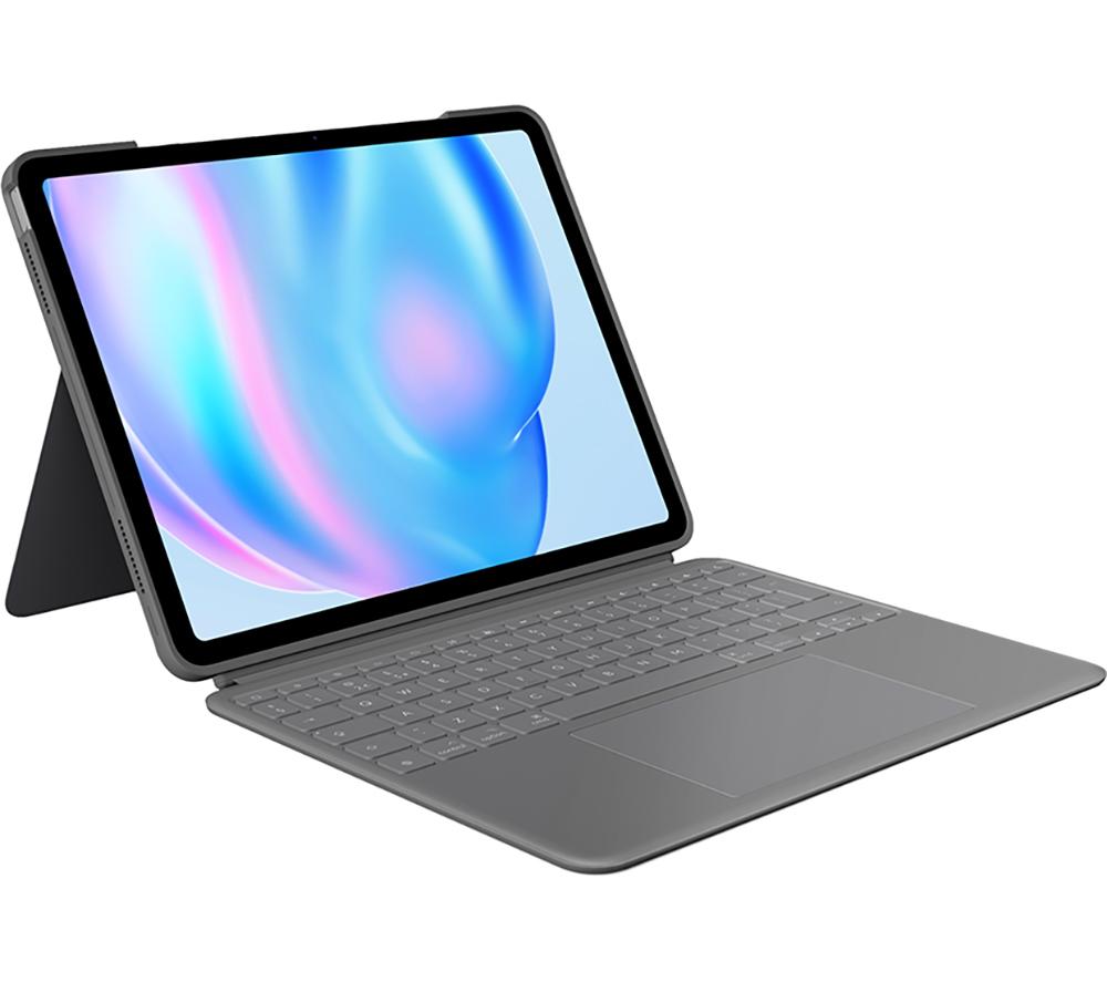 LOGITECH Combo Touch 13" iPad Keyboard Folio - Grey, Silver/Grey