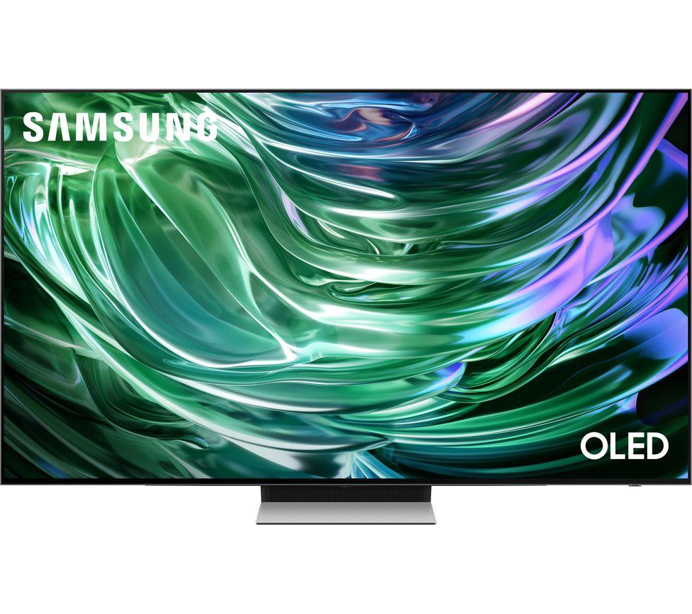 65 Samsung QE65S93DATXXU  Smart 4K Ultra HD HDR OLED TV with Bixby & Amazon Alexa, Silver/Grey