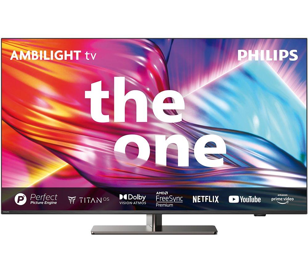 55 PHILIPS The One Ambilight 55PUS894912 Smart 4K Ultra HD HDR LED TV SilverGrey