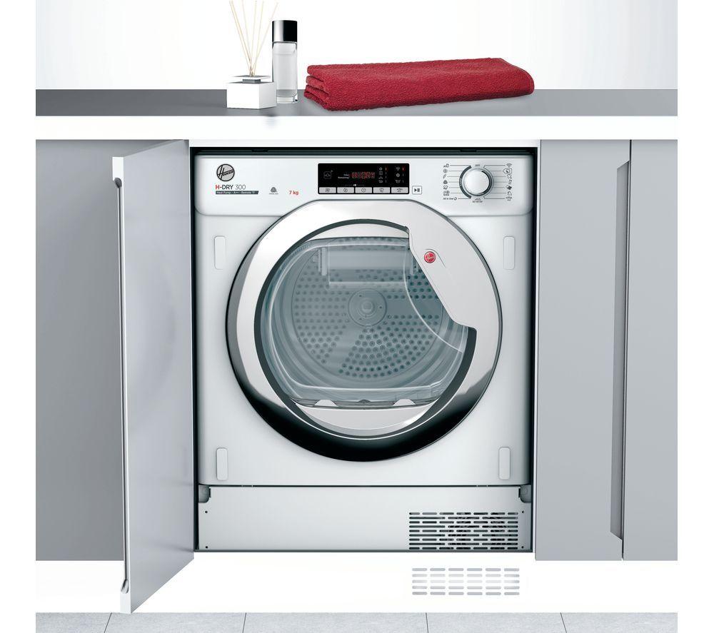 HOOVER BATD H7A2TCE-80 Integrated WiFi-enabled 7 kg Heat Pump Tumble Dryer image number 8 of 14