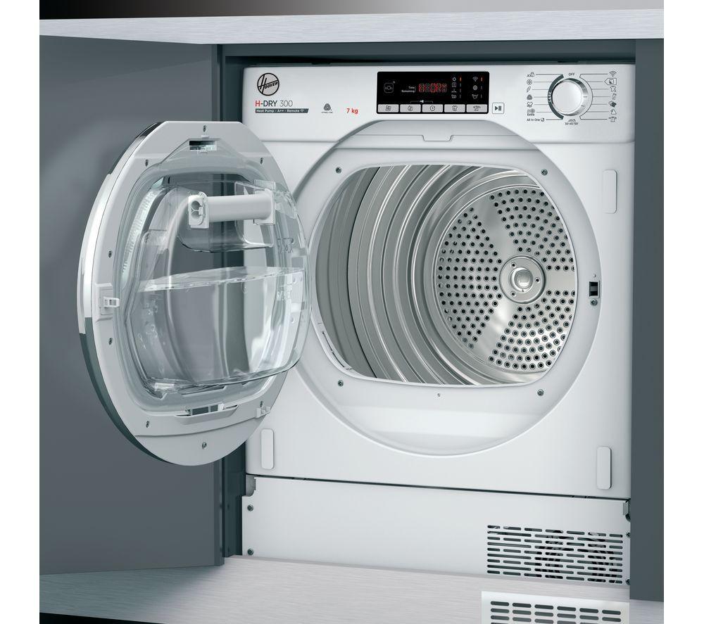 HOOVER BATD H7A2TCE-80 Integrated WiFi-enabled 7 kg Heat Pump Tumble Dryer image number 9 of 14