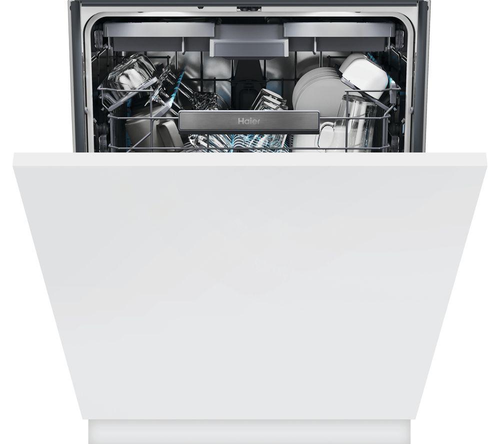 HAIER XS 6B4S3FSB-80 Full-size Fully Integrated WiFi-enabled Dishwasher, White