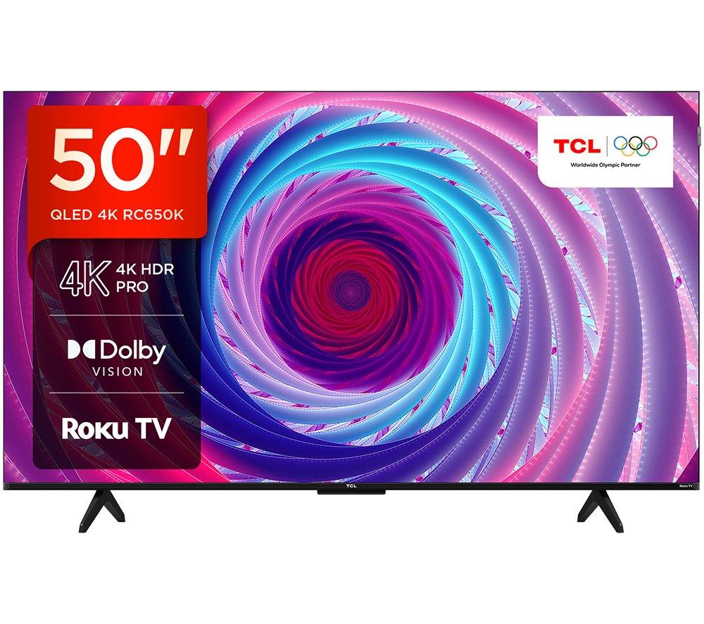 TCL 50RC650K Roku TV 50" Smart 4K Ultra HD HDR QLED TV
