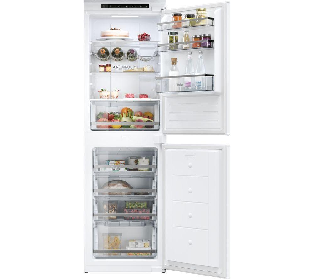 HAIER HB50T618FMK Integrated Smart 50/50 Fridge Freezer - Sliding Hinge, White