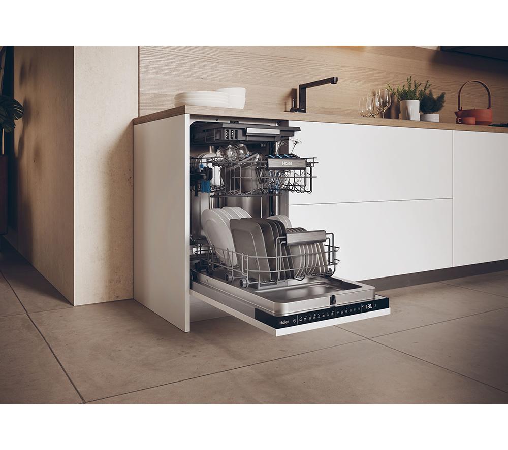 HAIER XI1C3TB2FB-80 Slimline Fully Integrated WiFi-enabled Dishwasher image number 11 of 13