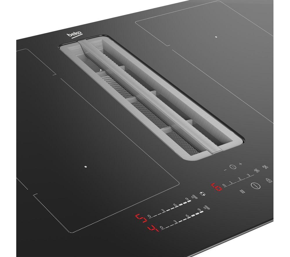 BEKO Pro HIXI84700UP 82 cm Vented Electric Induction Hob - Black image number 2 of 9