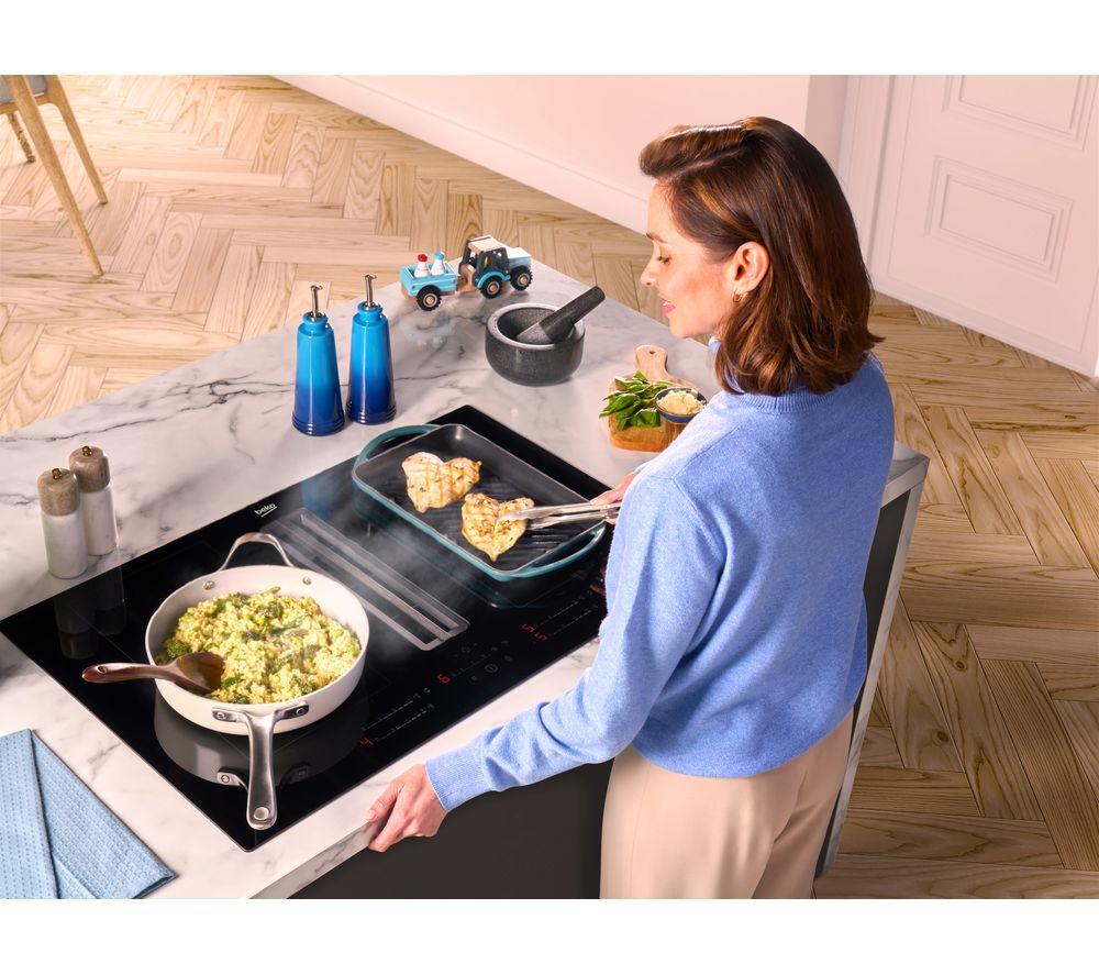 BEKO Pro HIXI84700UP 82 cm Vented Electric Induction Hob - Black image number 8 of 9