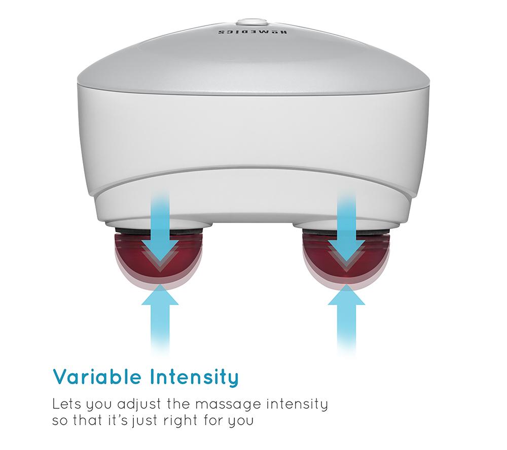 HOMEDICS Compact Percussion Handheld Body Massager - White image number 5 of 7