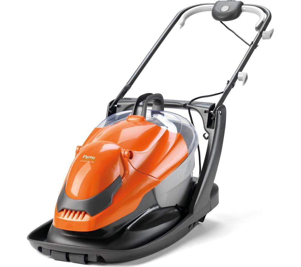 FLYMO EasiGlide Plus 300V Hover Lawn Mower - Orange & Grey