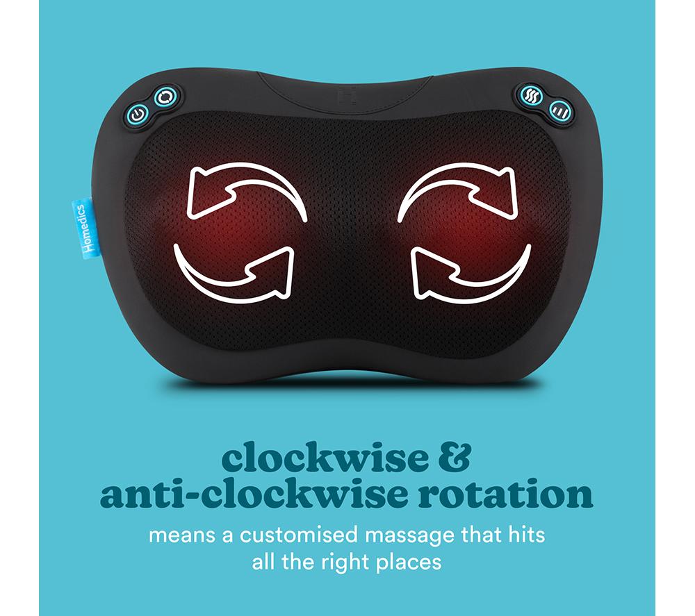 HOMEDICS Everybody Shiatsu Pillow - Black image number 5 of 6