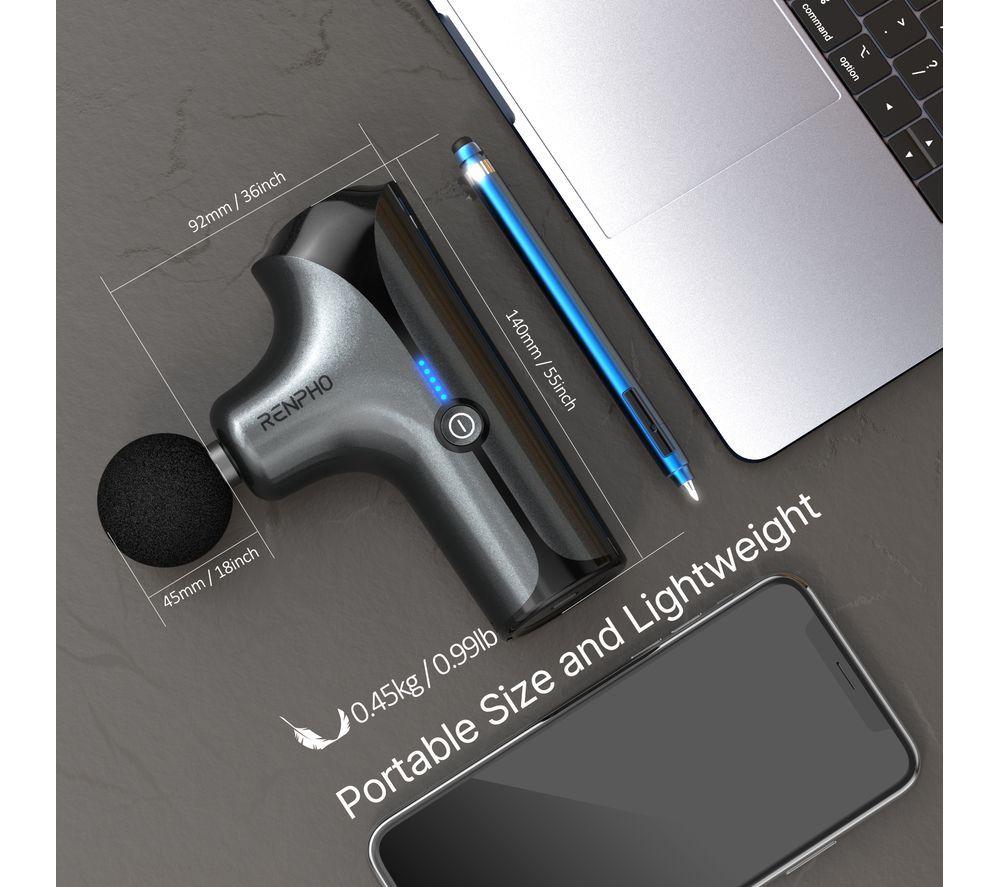 RENPHO Edge Mini Handheld Body Massager - Black image number 2 of 3