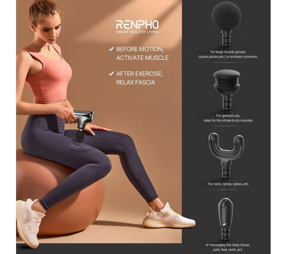 RENPHO Edge Mini Handheld Body Massager - Black image number 3 of 3
