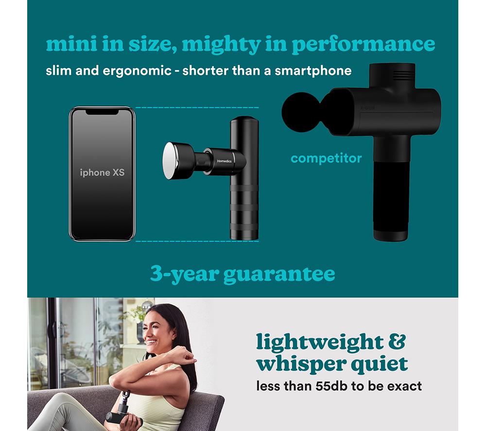 HOMEDICS HHP-65GM MYTI Mini Handheld Body Massager - Gun Metal image number 6 of 7