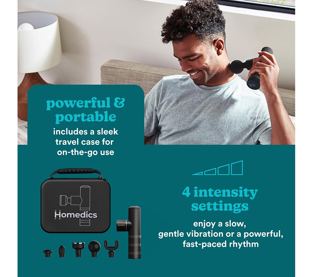 HOMEDICS HHP-65GM MYTI Mini Handheld Body Massager - Gun Metal image number 7 of 7
