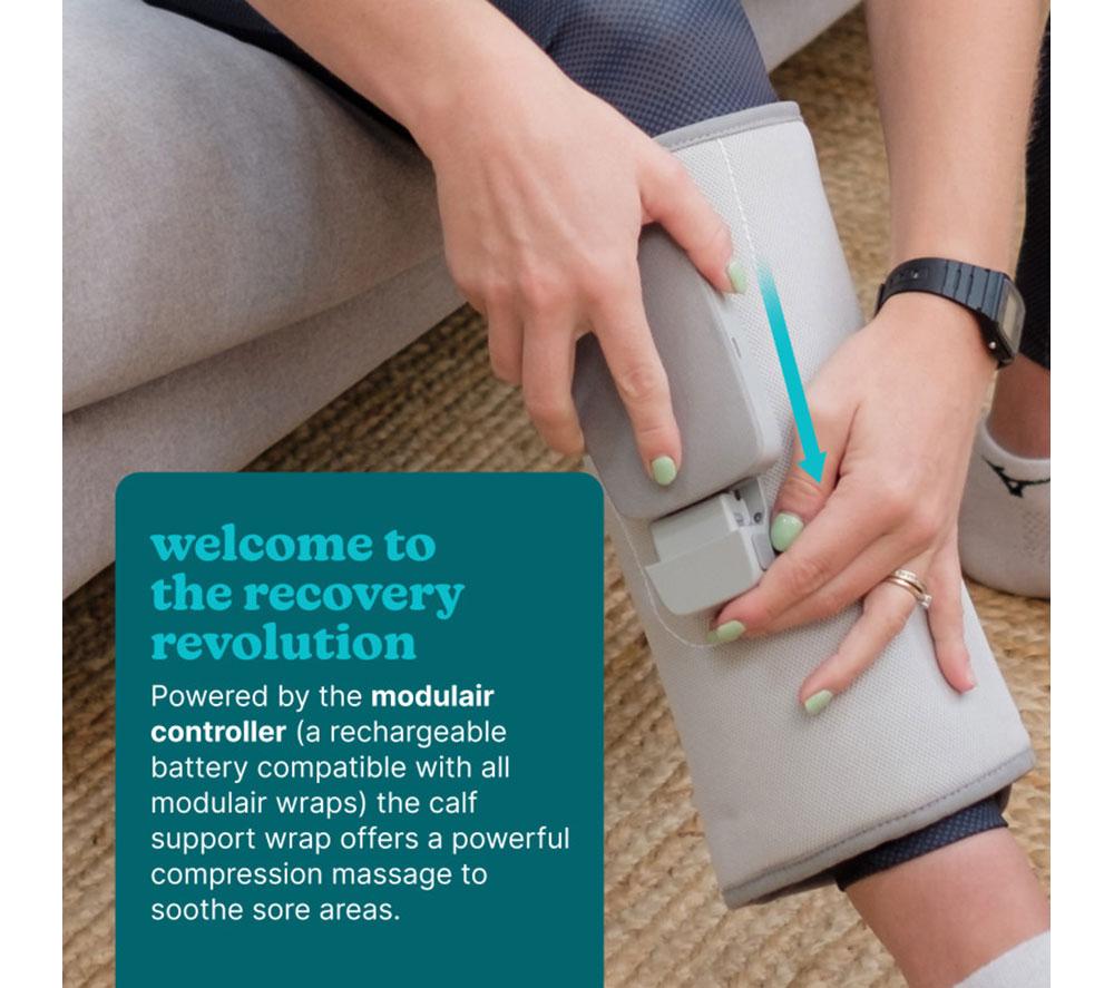 HOMEDICS Calf Compression Recovery Sleeve - Grey image number 2 of 7