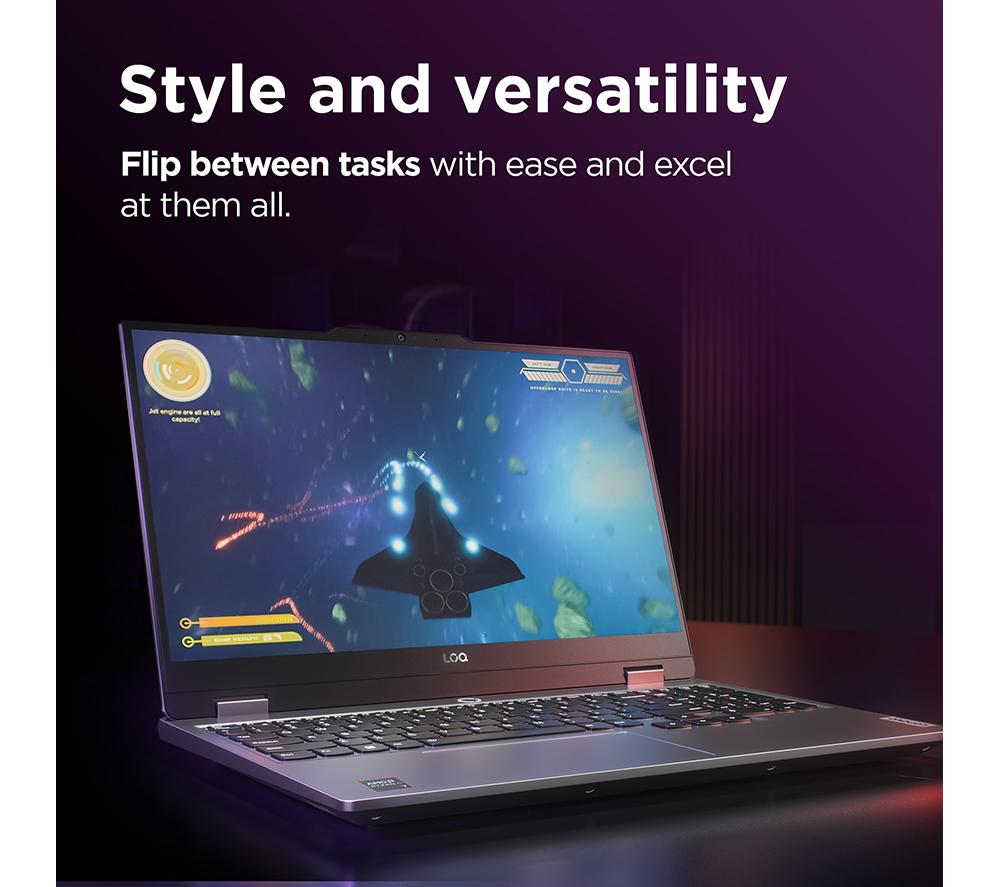 LENOVO LOQ 15.6" Gaming Laptop - AMD Ryzen 7, RTX 4070, 1 TB SSD image number 10 of 16