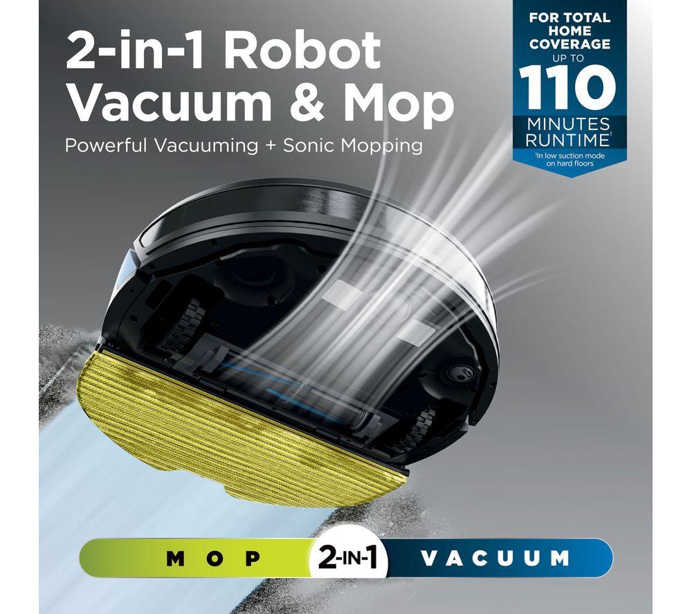 SHARK RV2620WDUK Matrix Plus 2-in-1 Robot Vacuum Cleaner - Black image number 2 of 10