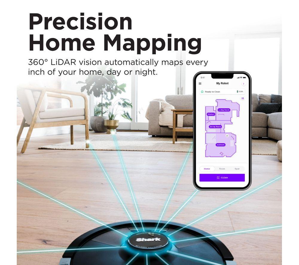SHARK RV2620WDUK Matrix Plus 2-in-1 Robot Vacuum Cleaner - Black image number 7 of 10