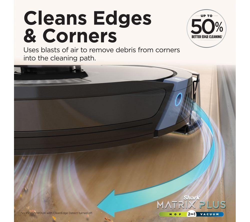 SHARK RV2620WDUK Matrix Plus 2-in-1 Robot Vacuum Cleaner - Black image number 9 of 10