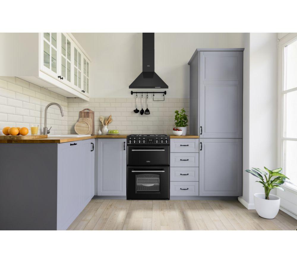 BELLING Farmhouse 60DF Dual Fuel Cooker - Black & Chrome image number 2 of 21