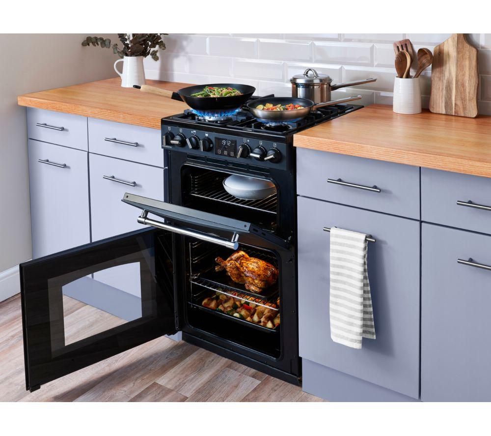 BELLING Farmhouse 60DF Dual Fuel Cooker - Black & Chrome image number 3 of 21