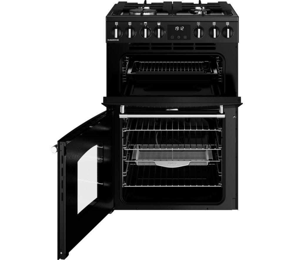 BELLING Farmhouse 60DF Dual Fuel Cooker - Black & Chrome image number 4 of 21