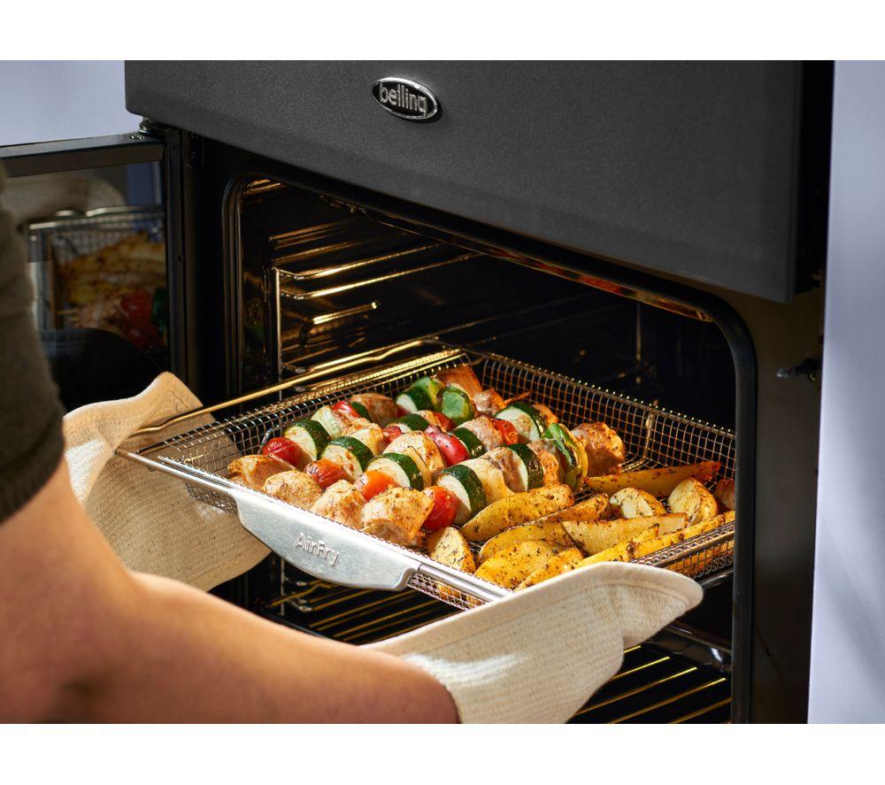 BELLING Farmhouse 60DF Dual Fuel Cooker - Black & Chrome image number 6 of 21