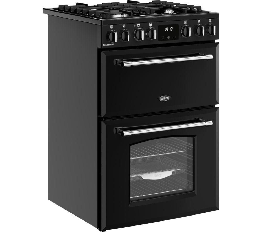 BELLING Farmhouse 60DF Dual Fuel Cooker - Black & Chrome image number 11 of 21