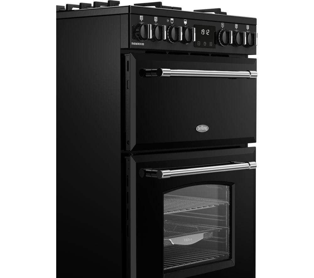 BELLING Farmhouse 60DF Dual Fuel Cooker - Black & Chrome image number 13 of 21