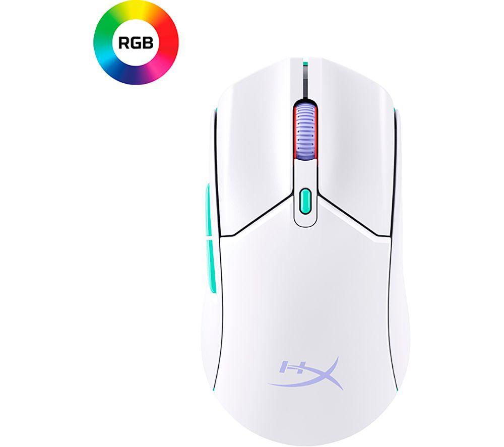 HYPERX Pulsefire Haste 2 Core RGB Wireless Optical Gaming Mouse - White image number 2 of 23