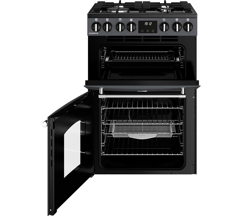 BELLING Farmhouse 60DF Dual Fuel Cooker - Anthracite & Chrome image number 4 of 21
