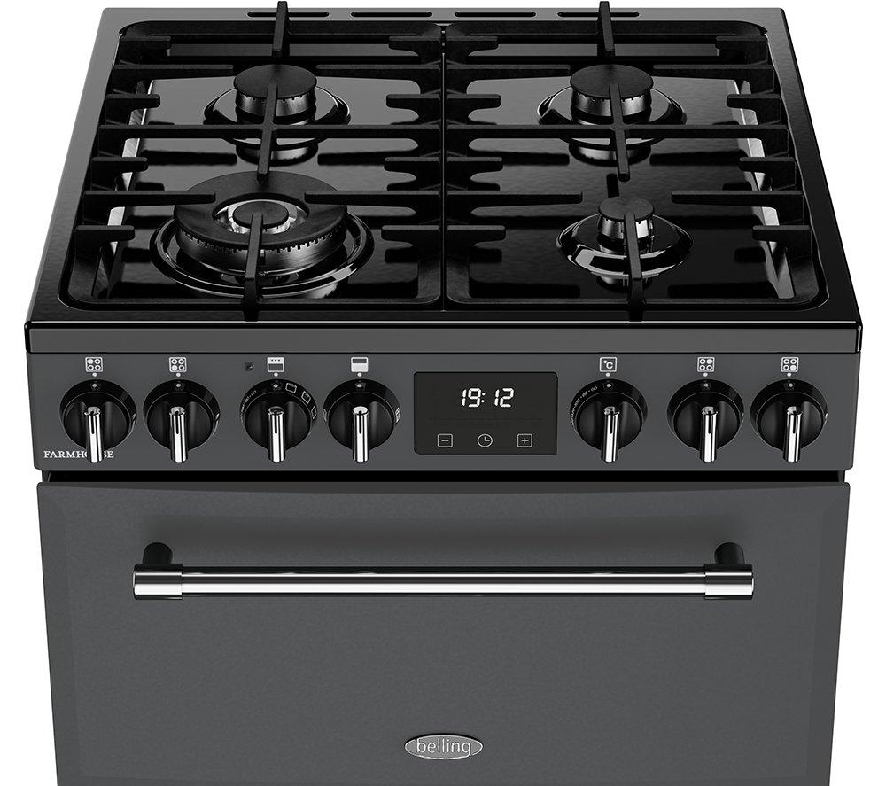 BELLING Farmhouse 60DF Dual Fuel Cooker - Anthracite & Chrome image number 14 of 21