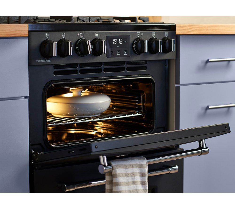 BELLING Farmhouse 60DF Dual Fuel Cooker - Anthracite & Chrome image number 15 of 21