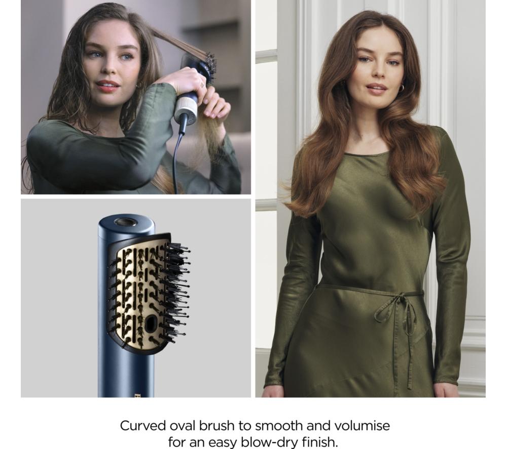 BABYLISS Air Wand Hair Dryer, Styler & Straightener All-in-One - Navy Blue & Gold image number 5 of 10