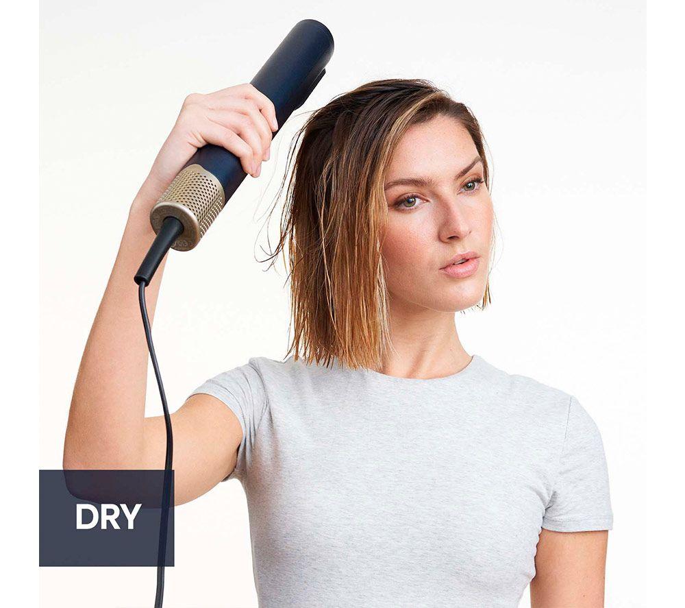 BABYLISS Air Wand Hair Dryer, Styler & Straightener All-in-One - Navy Blue & Gold image number 7 of 10