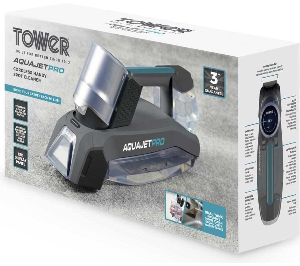 TOWER Aquajet Pro Handheld Vacuum Cleaner - Grey image number 2 of 2