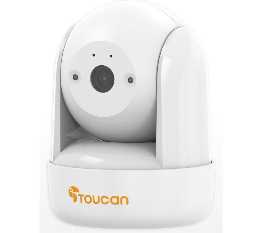 TOUCAN Seek Pan-Tilt Indoor Full HD 1080p WiFi Security Camera - White image number 3 of 3