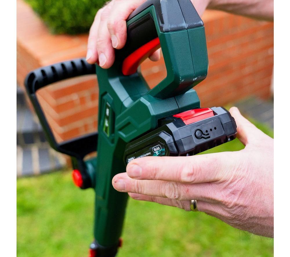 WEBB Eco WEV20LTB2 Cordless Grass Trimmer - Black & Green image number 10 of 16