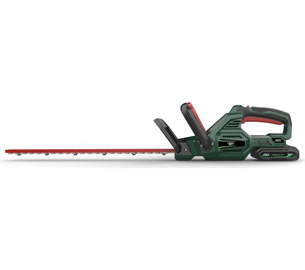 WEBB Eco WEV20HTB2 Cordless Hedge Trimmer - Black & Green image number 2 of 15