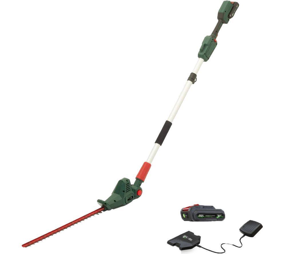 WEBB Eco WEV20PHTB2 Cordless Pole Hedge Trimmer - Green, Red & Silver image number 5 of 8