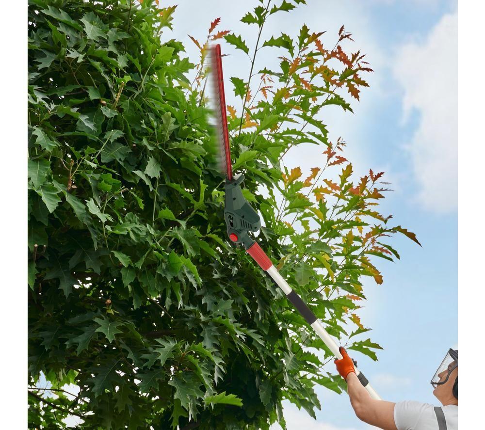 WEBB Eco WEV20PHTB2 Cordless Pole Hedge Trimmer - Green, Red & Silver image number 6 of 8