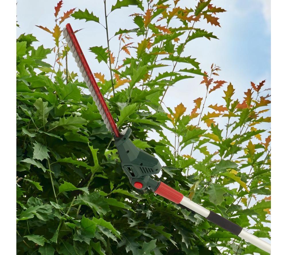 WEBB Eco WEV20PHTB2 Cordless Pole Hedge Trimmer - Green, Red & Silver image number 7 of 8