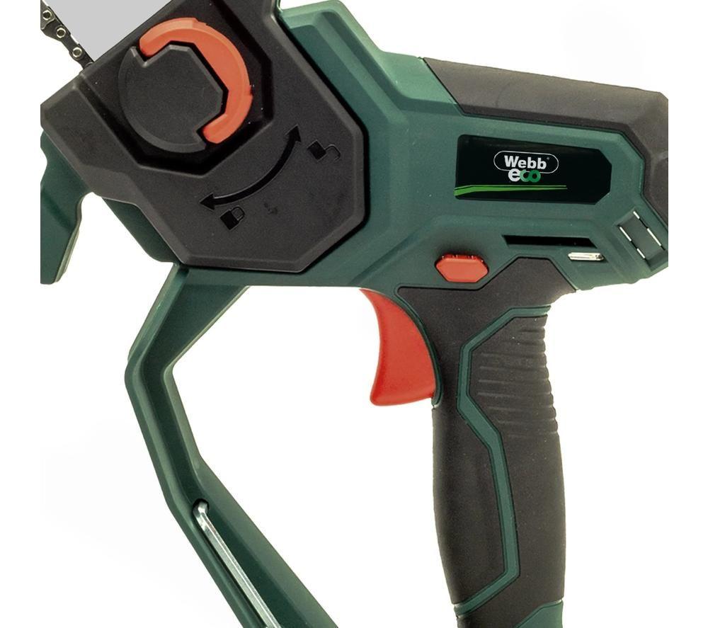 WEBB Eco WEV20PSB2 Cordless Pruner Chainsaw - Green & Black image number 5 of 8