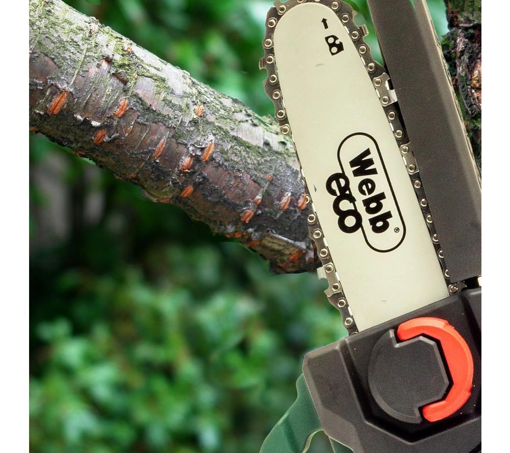 WEBB Eco WEV20PSB2 Cordless Pruner Chainsaw - Green & Black image number 7 of 8