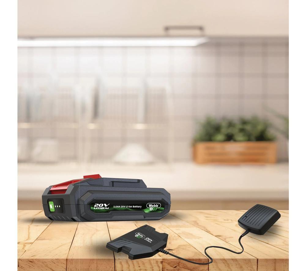 WEBB Eco WEV20PSB2 Cordless Pruner Chainsaw - Green & Black image number 8 of 8