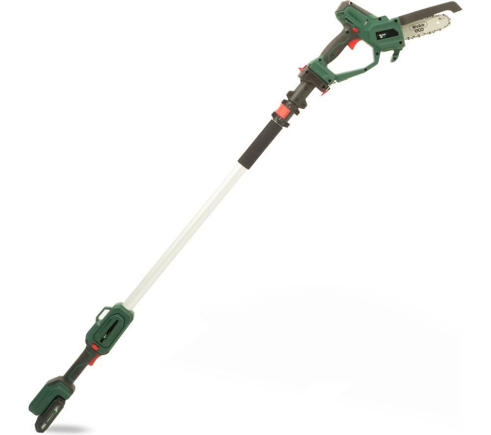 WEBB Eco WEV20EXTPSB2 Cordless Pruner Chainsaw - Green & Black image number 2 of 12
