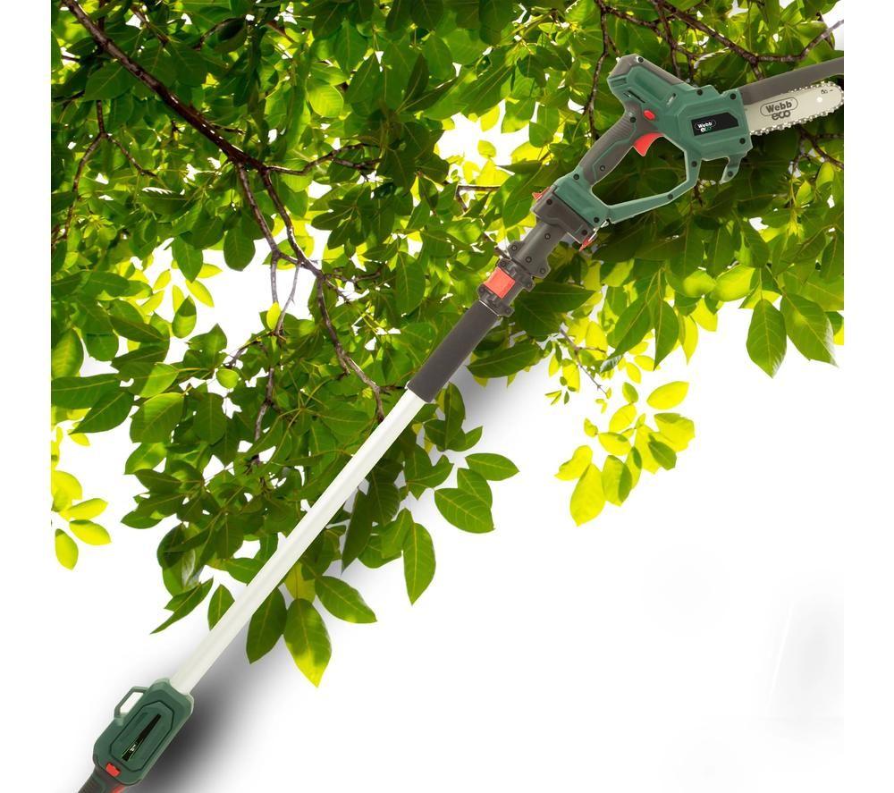 WEBB Eco WEV20EXTPSB2 Cordless Pruner Chainsaw - Green & Black image number 10 of 12