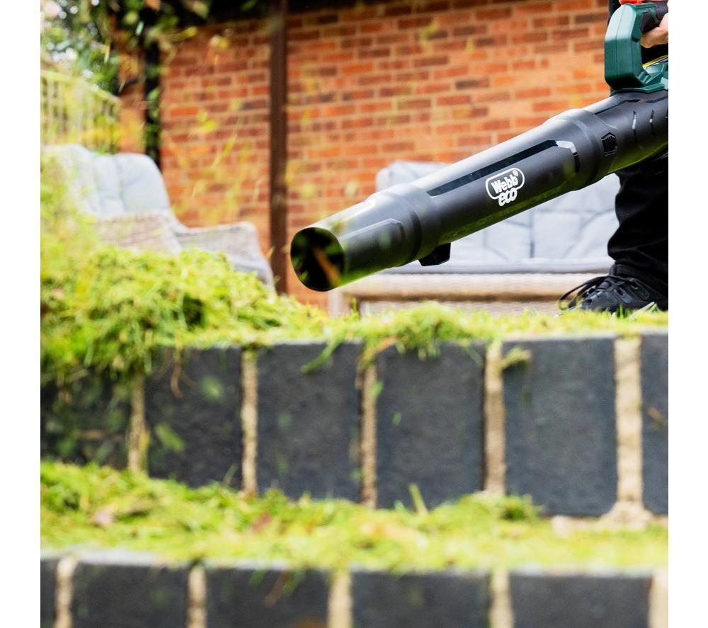 WEBB Eco WEV20ABB4 Cordless Leaf Blower - Black & Green image number 11 of 15